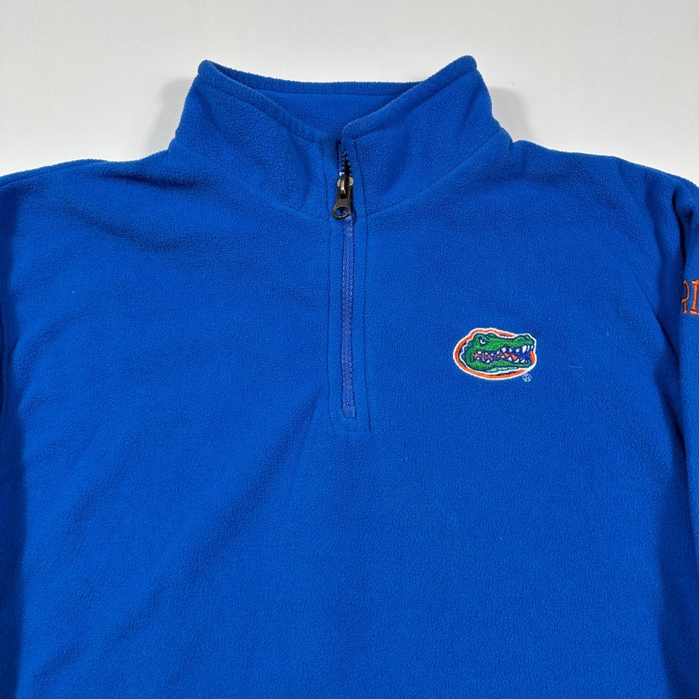 Florida Gators 1/4 Zip Kids 8/10 Pro Edge Fleece Pullover Blue